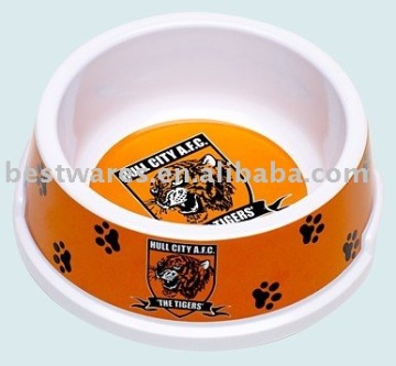 Lovely design melamine plastic dog food container bowl