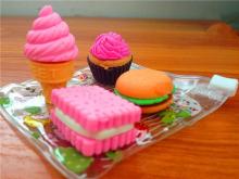 CUTE FOOD RUBBER ERASERS-0