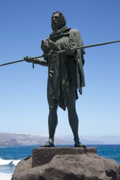 large decoration memorial bronze life size warrior statues for guanche warrior