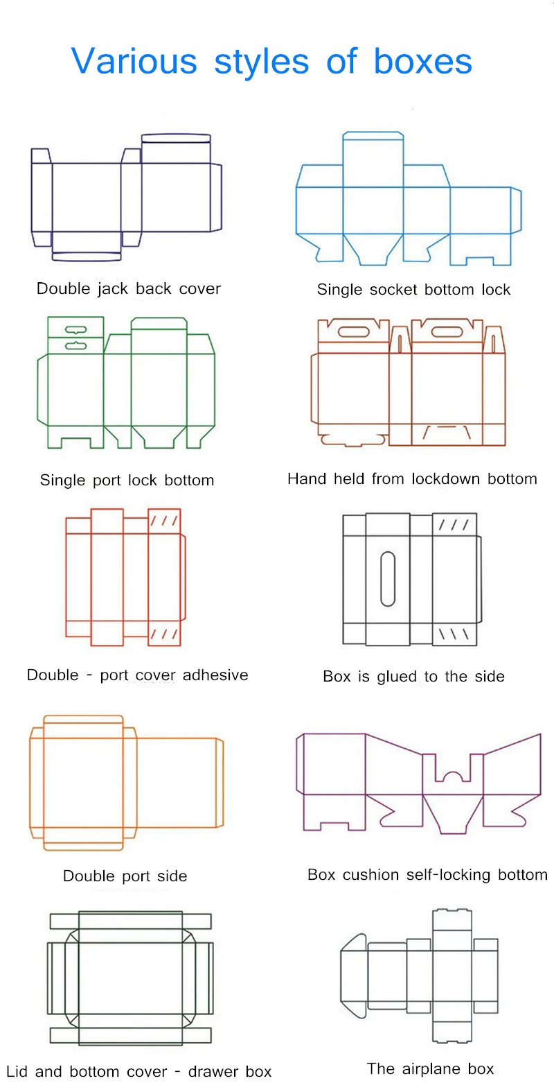 Folding Custom Eyeliner Paper Packaging Box with Logo