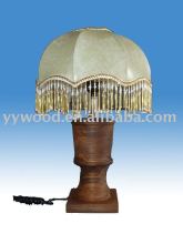 wooden lamp or lighting