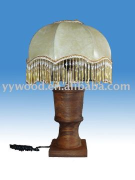 wooden lamp or lighting
