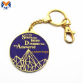 Cadeau aangepaste gouden meisjes metalen sleutelhanger