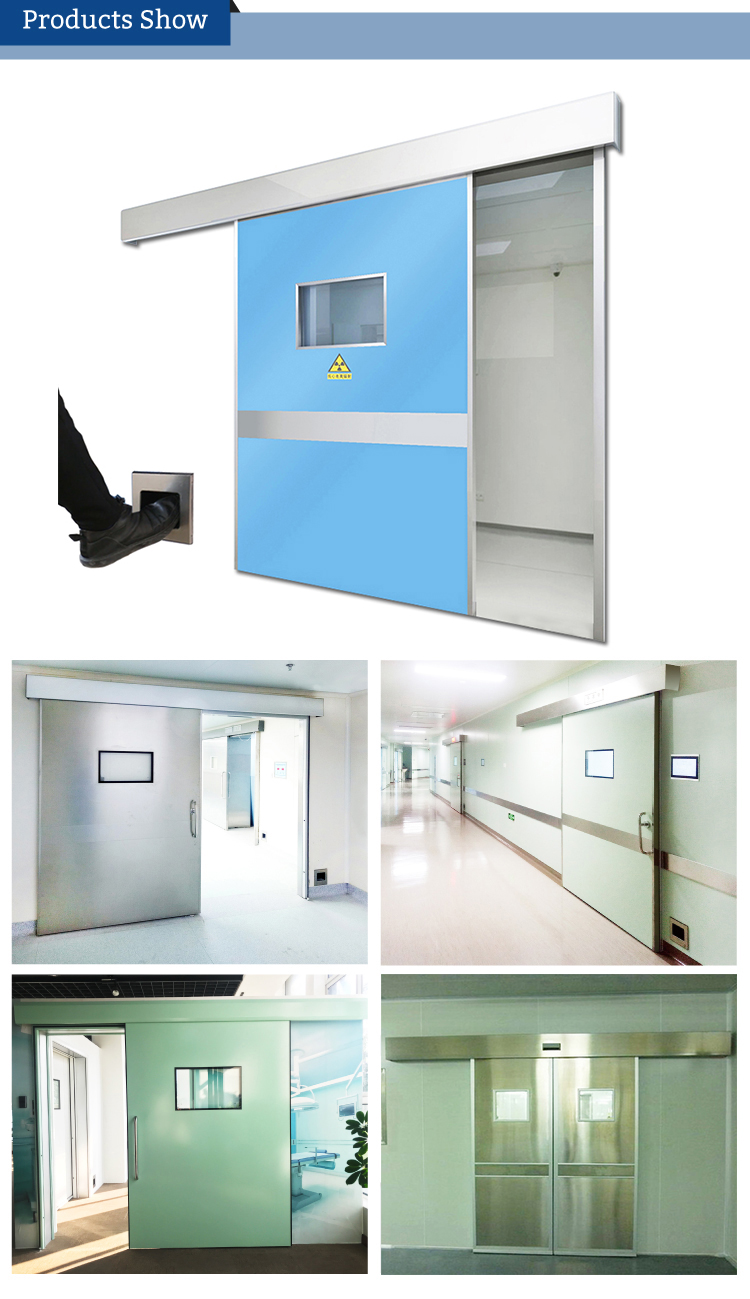 Radiation Protection Automatic Hermetic Door Medical Sliding Door For Hospital