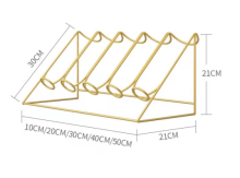 Right Angle single mouth iron art wine rack