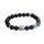 Pulsera de Onyx negro Buda 7 Cuentas de aleación de piedras preciosas Chakra