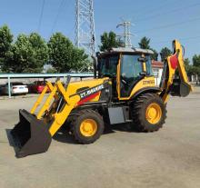 Compact backhoe loader for construction