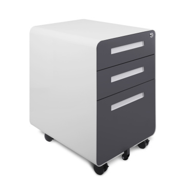 3 Drawer File Cabinet with Wheels for Desk