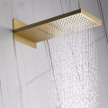 Moderm Luxury Gold Concealed Shower Faucet Set Rainwater