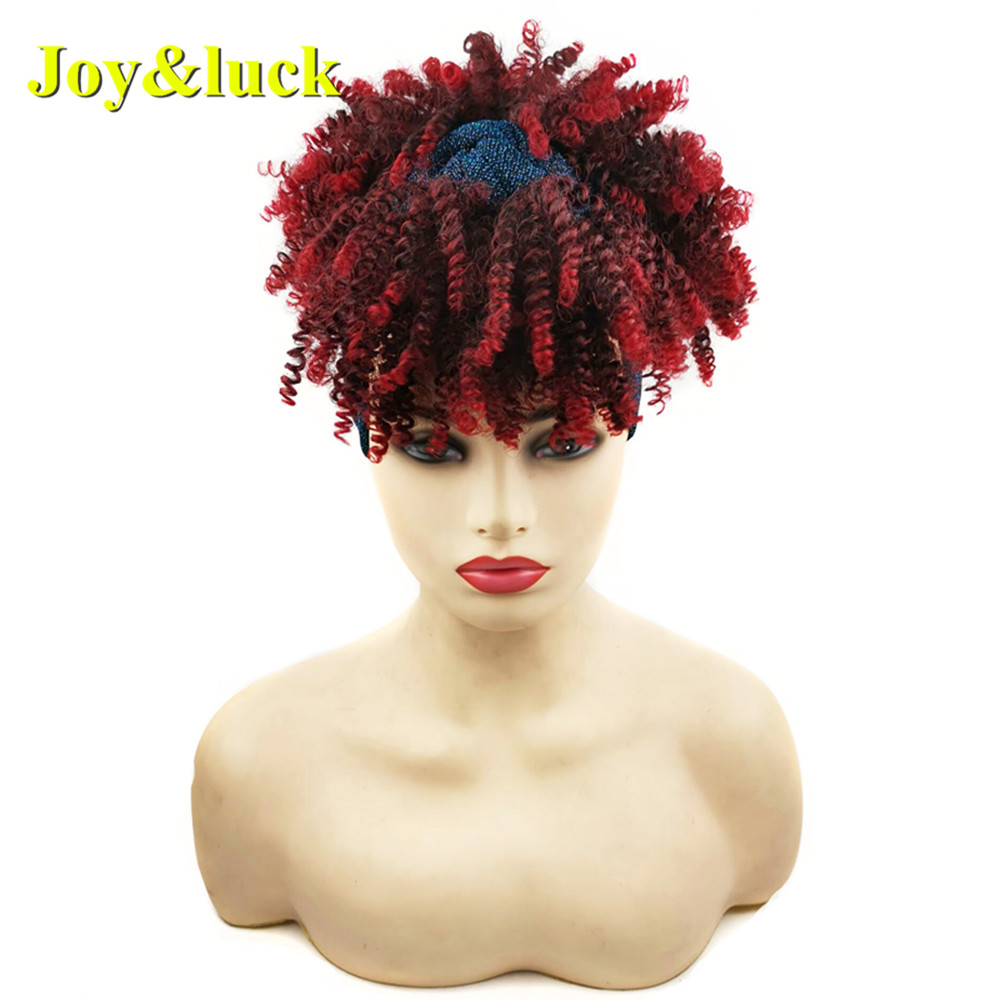 Scarf Wig African Head Band Wholesale Prices Hairband Hairstyle Colorful Short Headband Wig for Black Women Synthetic Hair Wigs