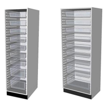 48 Liters 600x400x200 MM Medical Trolley Trays with Compartments