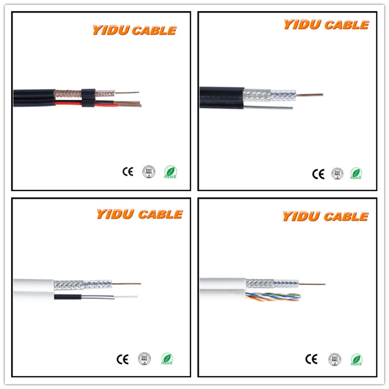 Test Passed Coaxial Cable RG6 for Setellite/Monitor/CCTV/CATV Camera