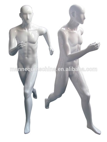 abstract male running mannequin