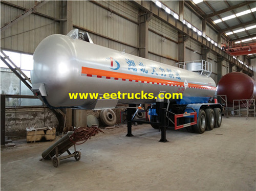 24 CBM Tri-Axle sulfur dioxide tuka trailers tank