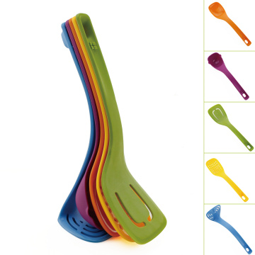 set di utensili per utensili da cucina in nylon da 5 pezzi