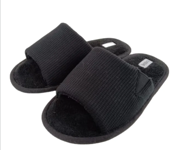 girls ladies cotton indoor open toe slipper