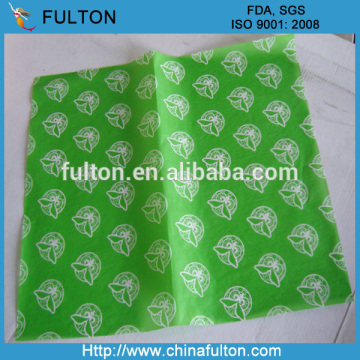 China factory hamburger wrapper paper/FDA eco-friendly hamburger packing paper/burger packaging paper