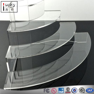 Acrylic 3-Tier Food Display Case,Clear Countertop Food Display Case