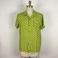 Casual Loose Fit triangle pattern yellow Shirt