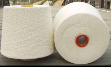 Wool+Viscose Blended Yarn, Natual White/Dyed