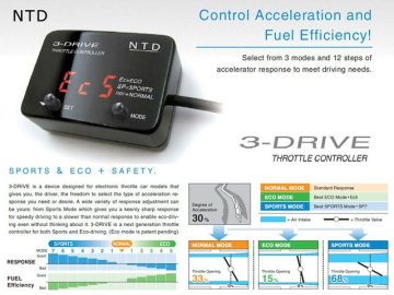 NTD 3-Drive Electronic Throttle Control,car throttle controller