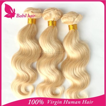 wholesale 10 inch indian remy human hair blonde remy wavy hair