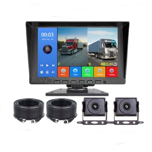 7 inch 2 channel Car Monitor system voice control with Starlight Night Vision camera