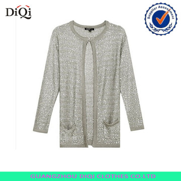 long sleeve women spangle cardigan sweater cardigan for autumn