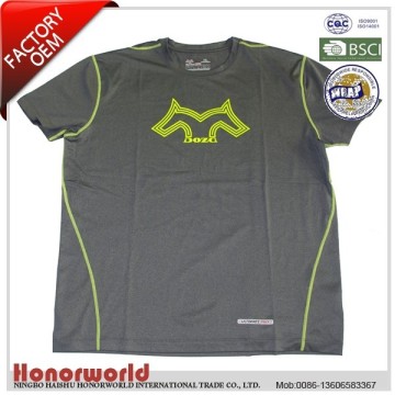 BSCI approved factory 100% polyester sport tee / customsports tee shirts / 100% polyester crew tee