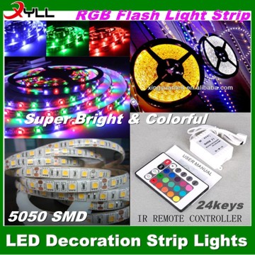 new colorful holiday light led strip 300smd 5050 /3528 smd christmas decoration holiday led strip light