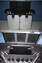 ALUMINUM MAKEUP BRUSH CASE COSMETIC TRAIN BOX BAG KIT !