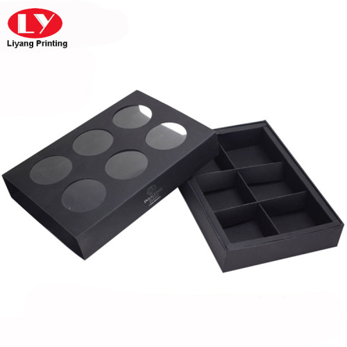 Black Craft Macaron Box