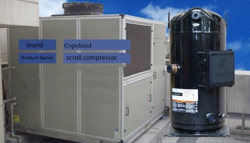 Original COPELAND flexible VR125KS-TFP scroll compressor
