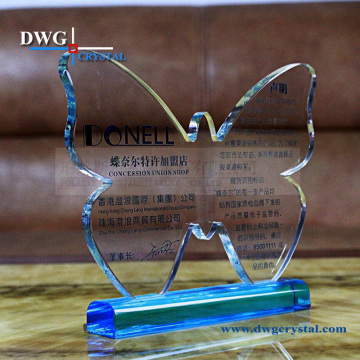 Clear Blank Glass Award Plaque Laser Engrave Crystal Plaque Design