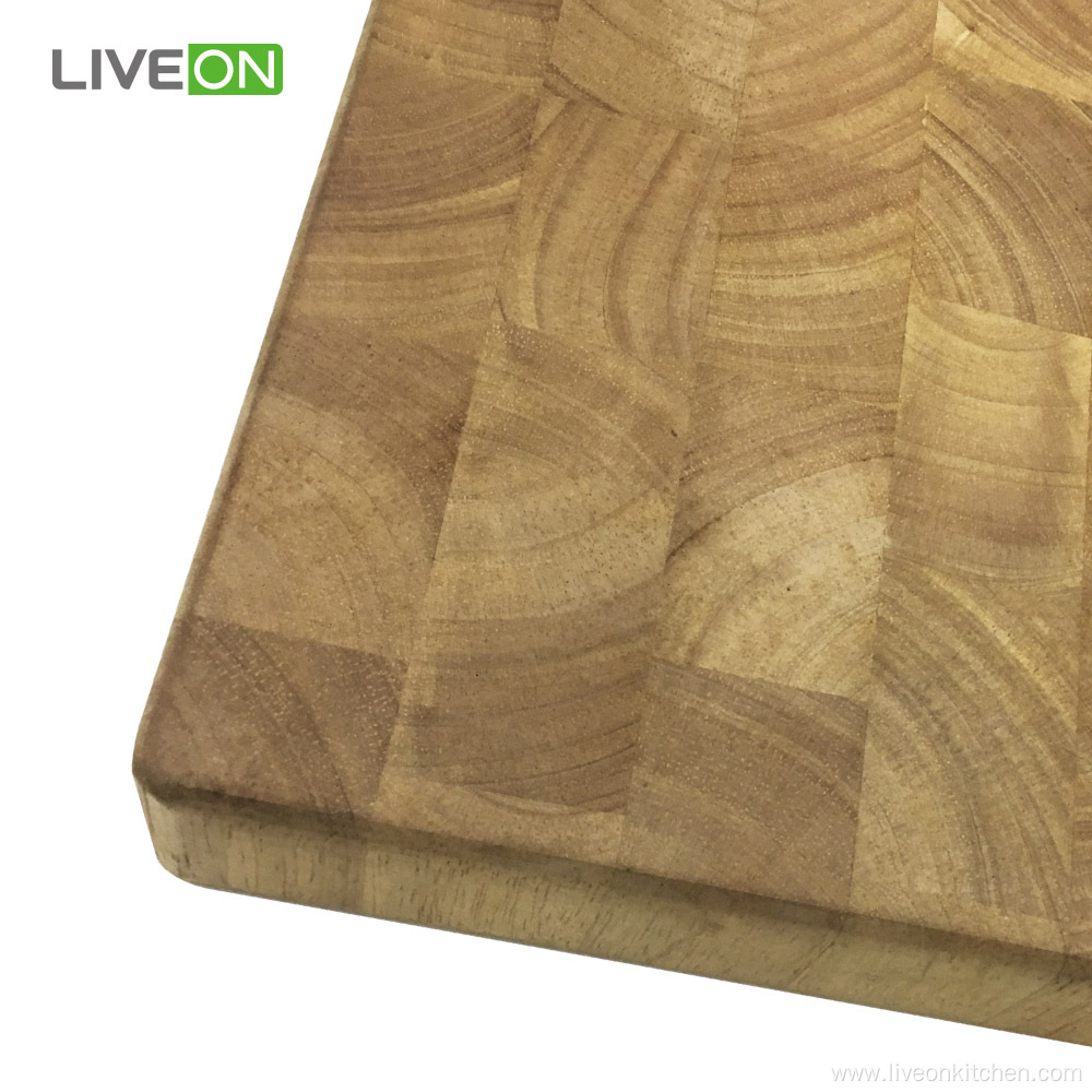 Thick Wood Cutting Board End Grain Rubber Wood
