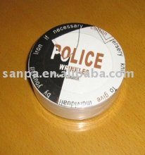 Round Compressed White Cotton T-shirt