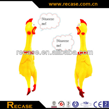 Shrilling Scream Squeeze Plastic Chicken Toy