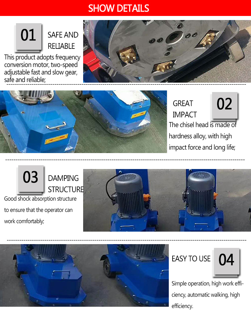 Hand push electric chisel electric chisel machine small type milling machine