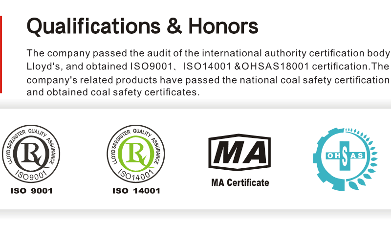 ISO,MA,OHSAS certificate of YSP45 stoper rock drill