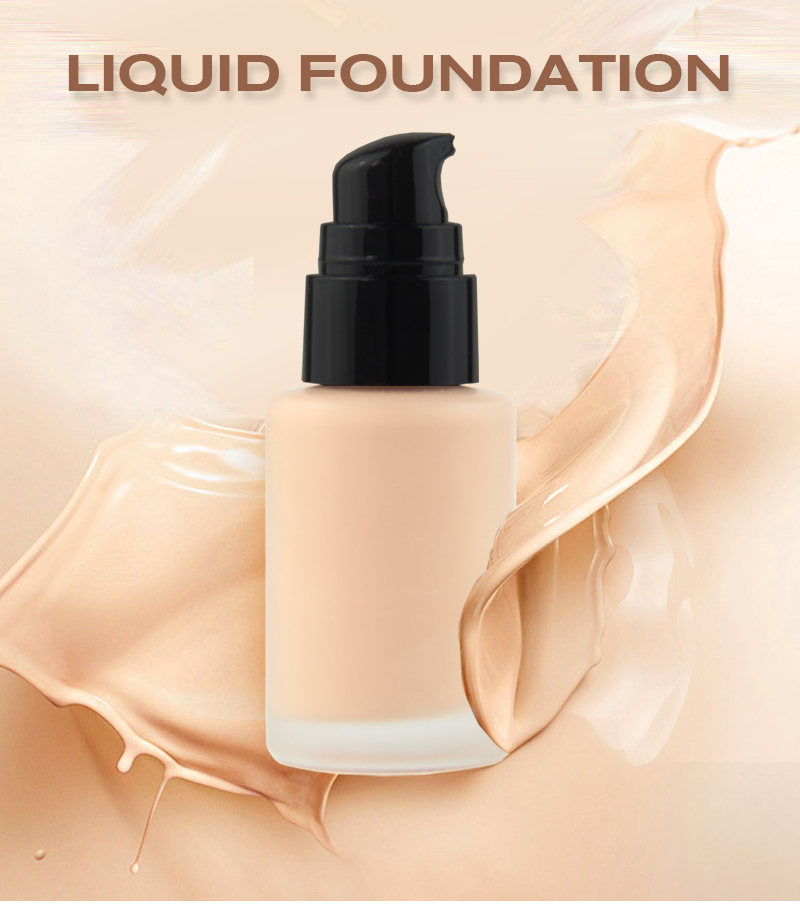 Create your own brand natural Beauty makeup 8 colors waterproof liquid foundation skin care sunscreen liquid foundation