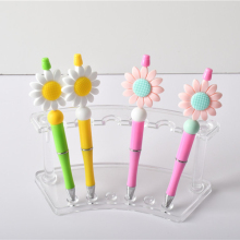BPA-Free Sunflower DIY Silicone Bead Pens - Wholesale Teething Chewable Decorative Silicone Beads