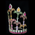 Grote kleurrijke prinses meisje Pageant Crown Tiara