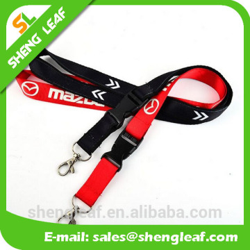 personalized printed sublimation neck lanyard with plastic buckle