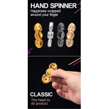 Spinning 3minutes cobre de cobre Fidget juguete dedo Fidget mano spinner