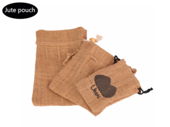 The best jute bag draw string sale