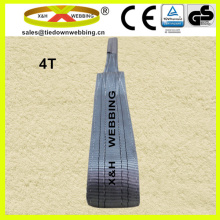 4T flat polyester web sling