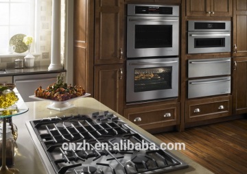 Modern custom modular aluminium kitchen cabinet PVC vacuum wooden kitchen cabinet