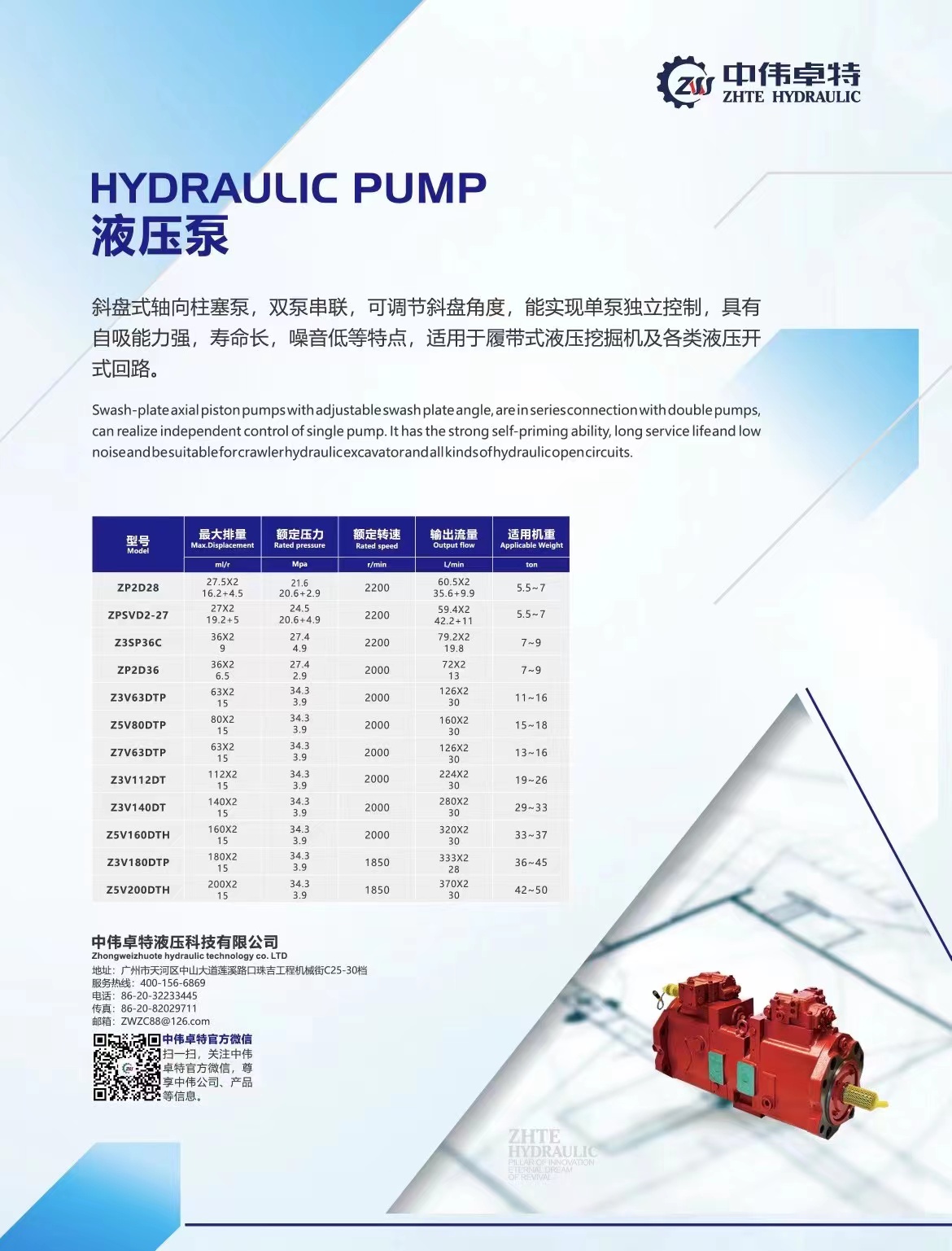 Factory price  hydraulic pump k5V140DTP-9N07 for DX300-7,S300-7 excavatort spare part