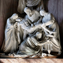 Garden Decorative Llife Size White Marble Stone Catholic Statues