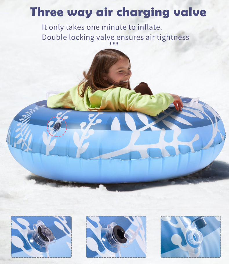 New Inflatable Snow Tube Heavy Duty Snow Sled